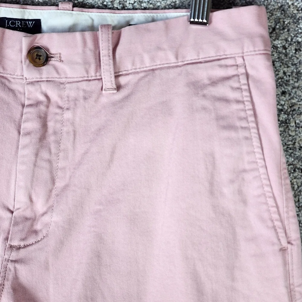 J.Crew Chino Pants Mens 32x34 Slim Flex Stretch Pink Excellent